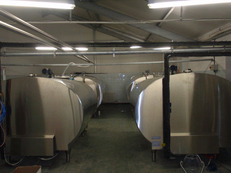 Milk cooling and -storage